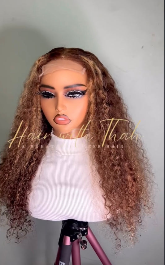 22 4x4 closure wig piano