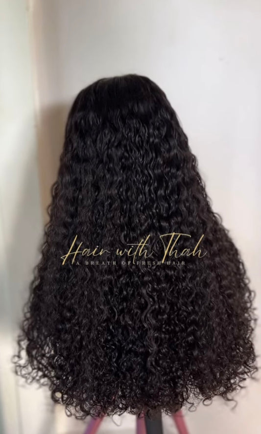 SDD Curls Paired With 5*5 HD Lace